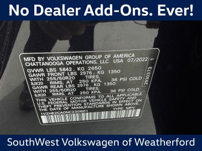 2022 Volkswagen Atlas Cross Sport 3.6L V6 SE w/Technology