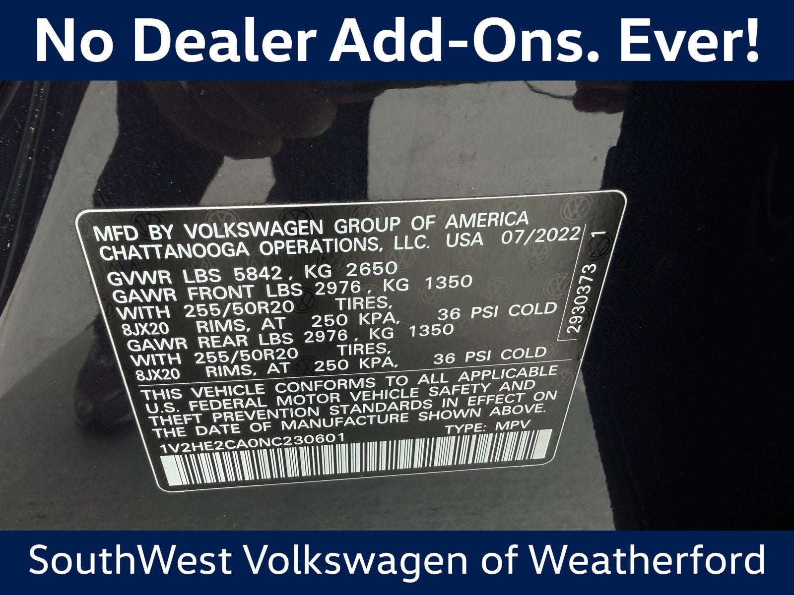2022 Volkswagen Atlas Cross Sport 3.6L V6 SE w/Technology