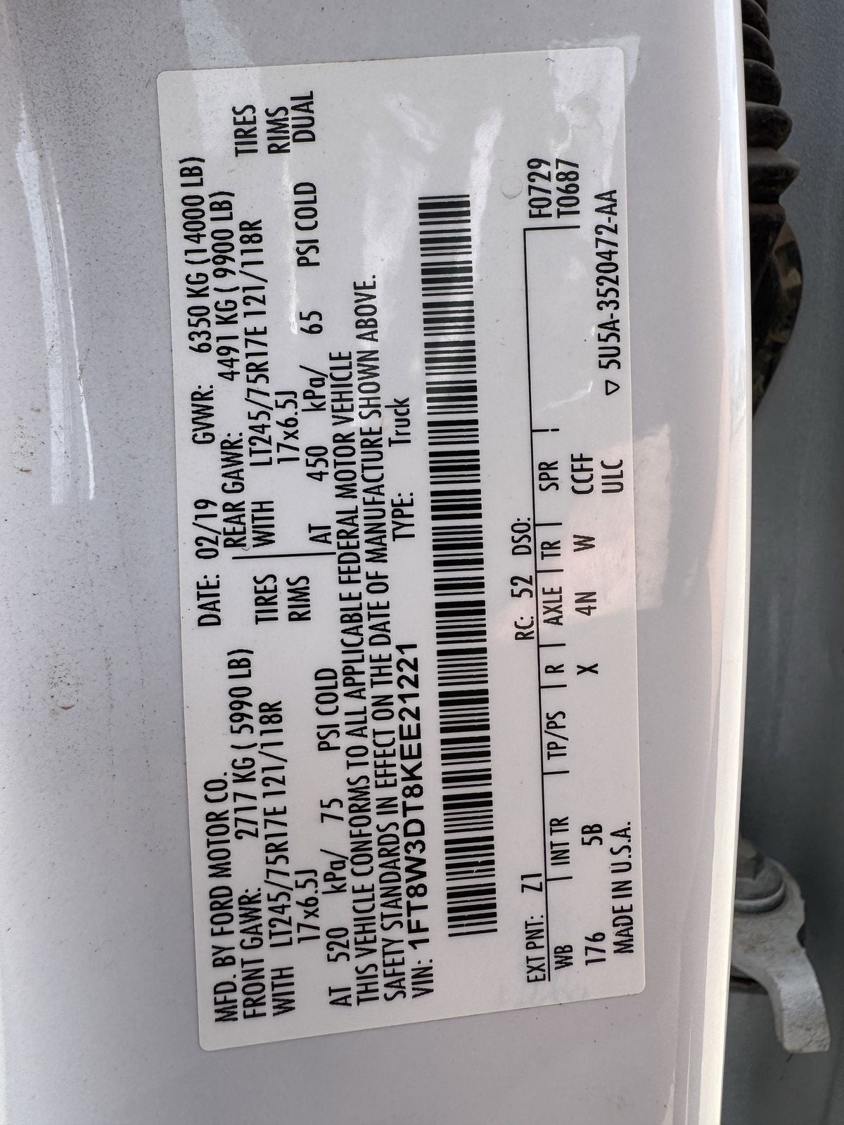 2019 Ford F-350SD Lariat DRW