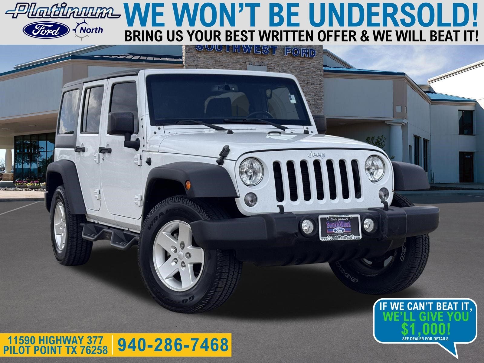 2018 Jeep Wrangler JK Unlimited Sport