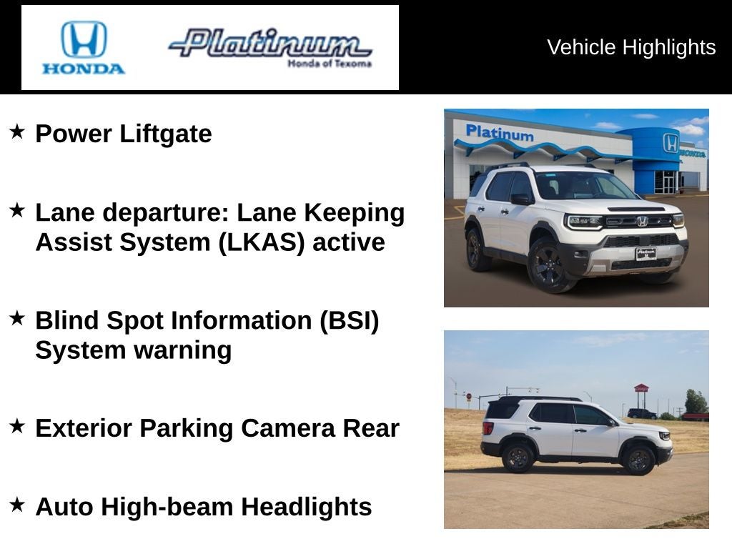 2026 Honda Passport RTL Towing