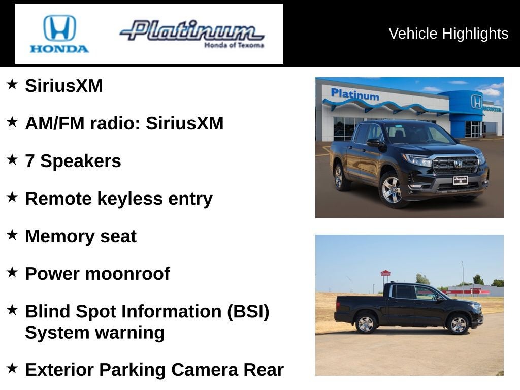 2026 Honda Ridgeline RTL