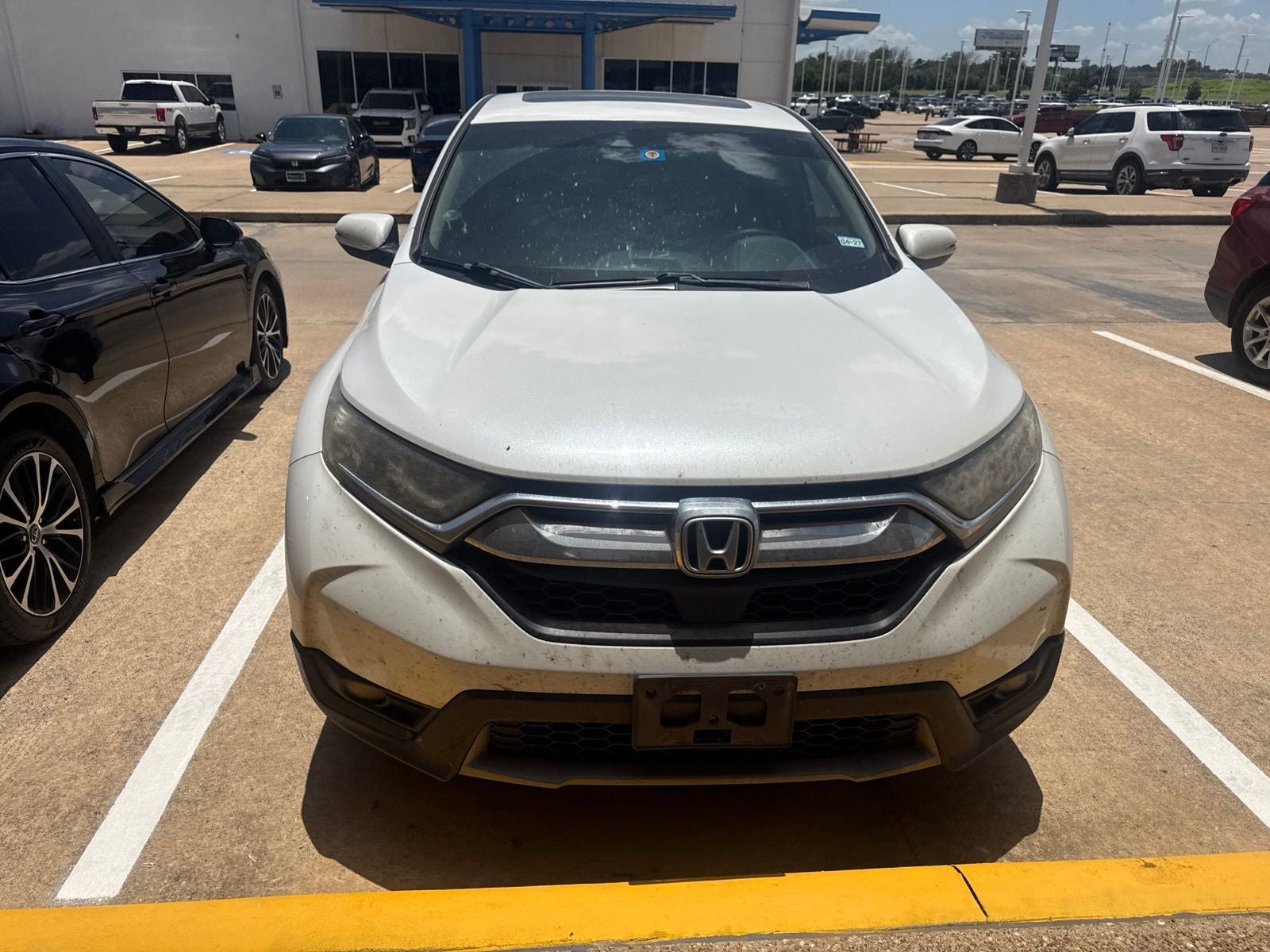 Used 2019 Honda CR-V EX with VIN 5J6RW1H5XKA040671 for sale in Denison, TX
