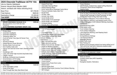 2025 Chevrolet Trailblazer ACTIV