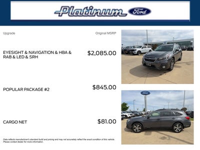 2018 Subaru Outback 2.5i Limited