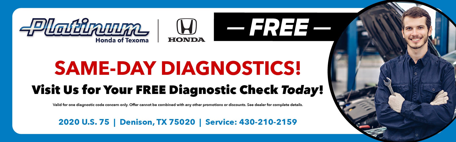 Free Same Day Diagnostics!